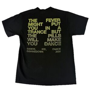 SHINEDOWN Concert Tour Shirt Large The Pills will make you Dance Kid Dance 2026